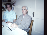 Photograph of Anna Jorgensen and Chris Jorgensen (taken at Anna’s house in Sidney, probably taken Christmas time early to mid 1960s)